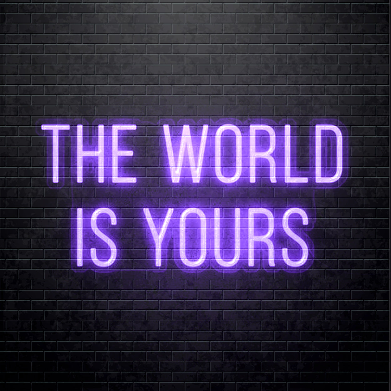 The World Is Yours Neon Sign Led Light - PageNeon