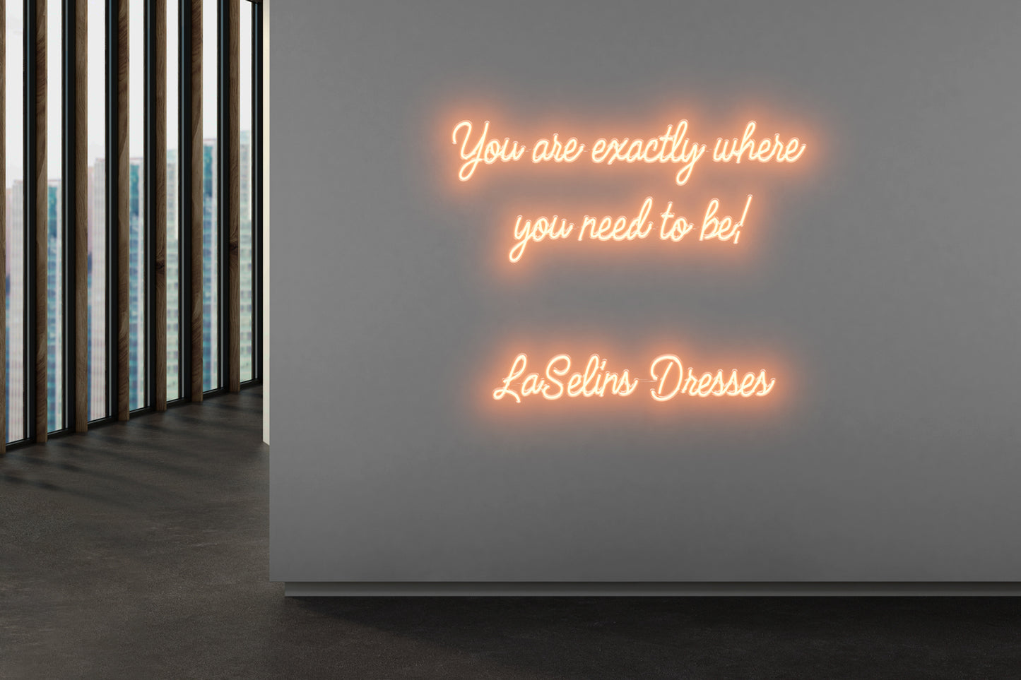 PowerLED Neon Sign (Indoor) - You Are Exactly