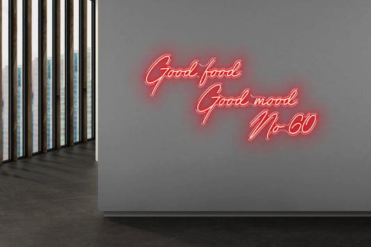 PowerLED Neon Sign (Indoor) - Good Food Good Mood No 60