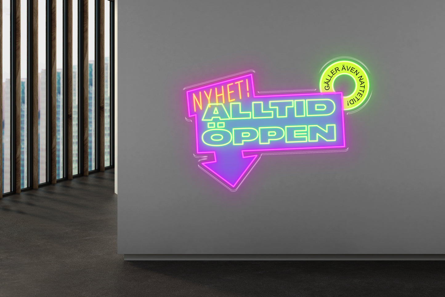 PowerLED Neon Sign (Indoor) - ALLTID 2pcs