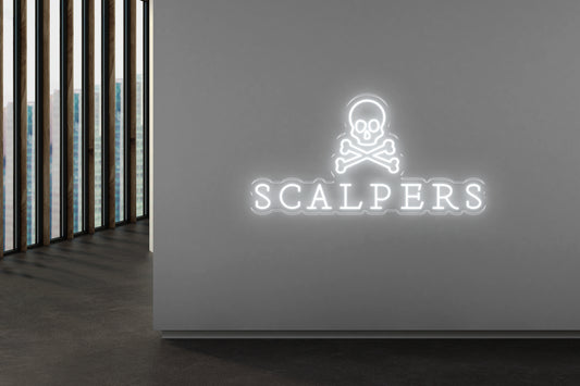 PowerLED Neon Sign (Indoor) -  scalpers skull