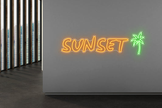 PowerLED Neon Sign (Indoor) -  sunset palm