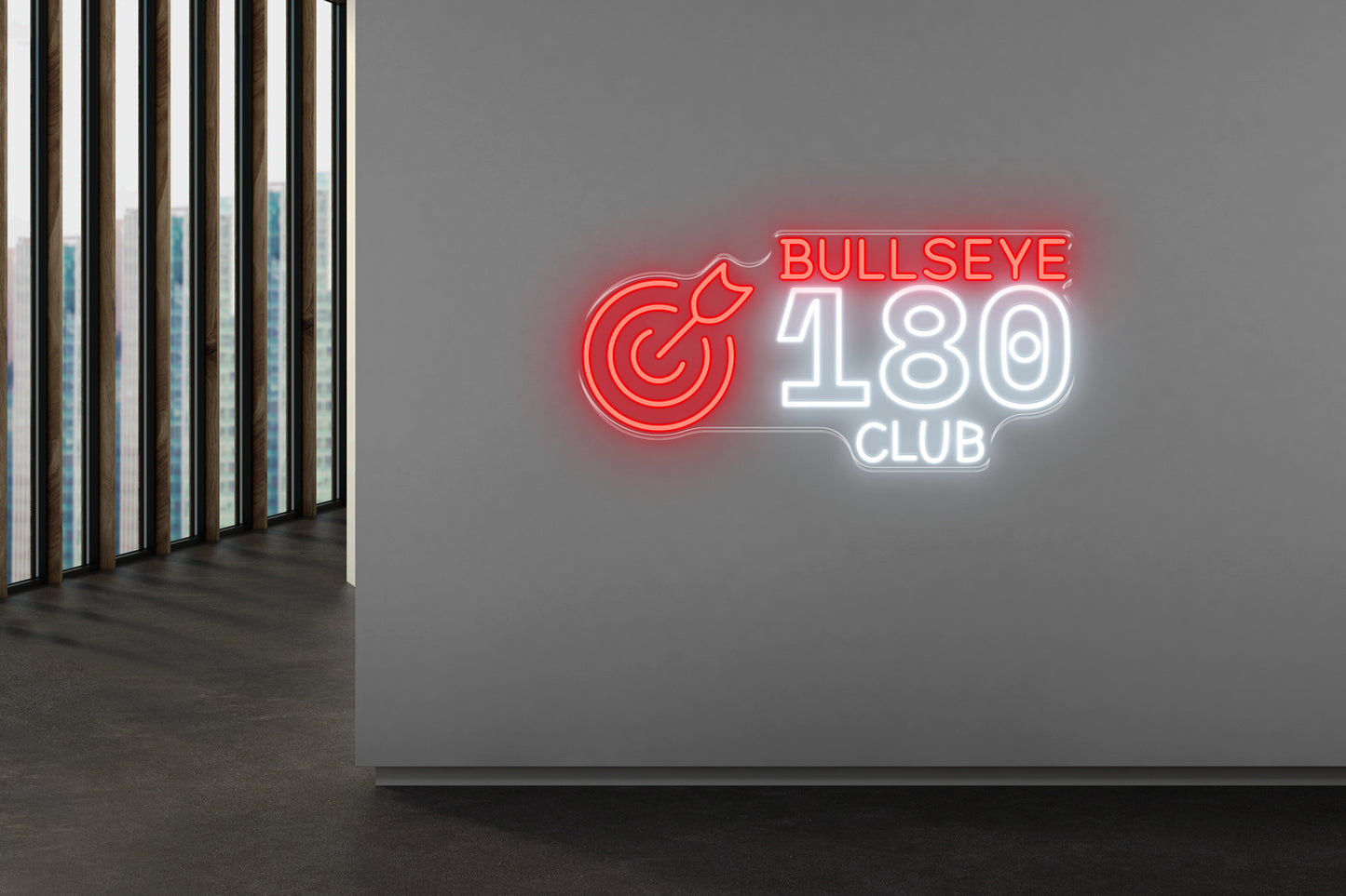 PowerLED Neon Sign (Indoor) - BULLSEYE 180 CLUB