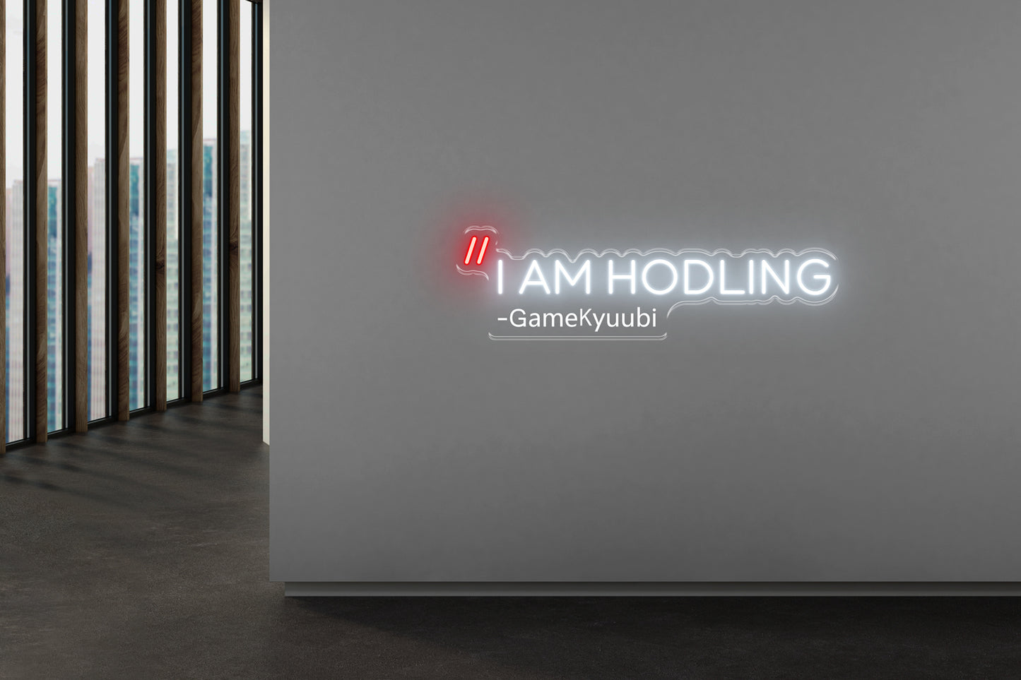 PowerLED Neon Sign (Indoor) -  I AM HODLING