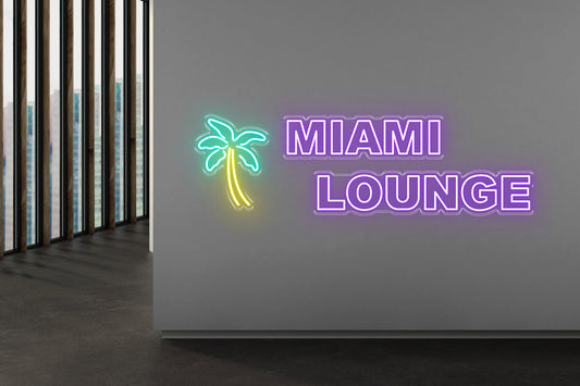 PowerLED Neon Sign (Indoor) - MIAMI LOUNGE