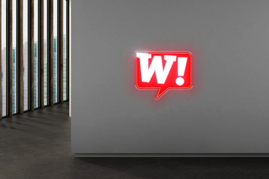 PowerLED Neon Sign (Indoor) - W logo