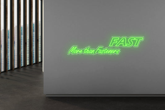 PowerLED Neon Sign (Indoor) - FAST MORE THAN fasteners