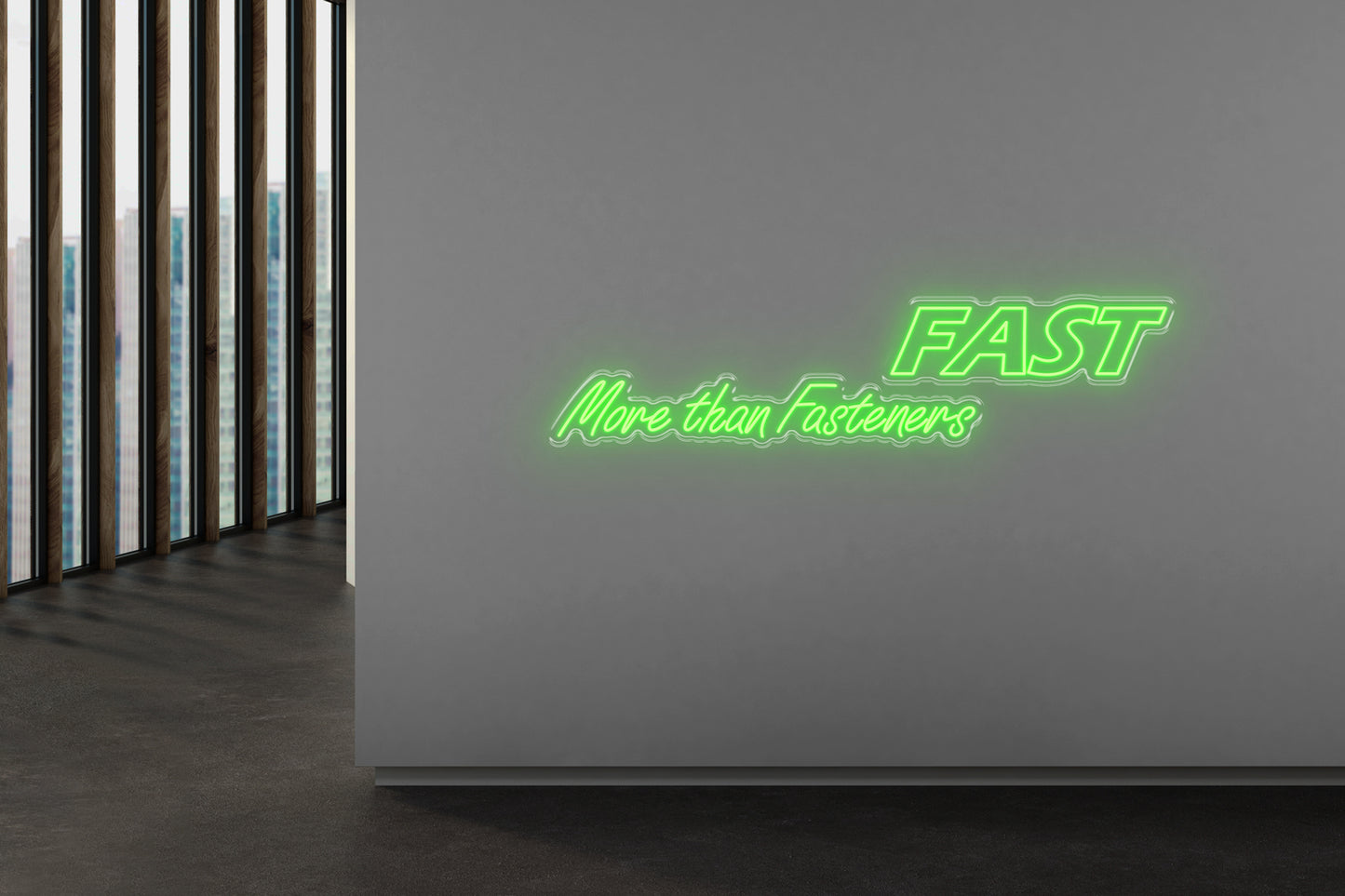 PowerLED Neon Sign (Indoor) - FAST MORE THAN fasteners_V2