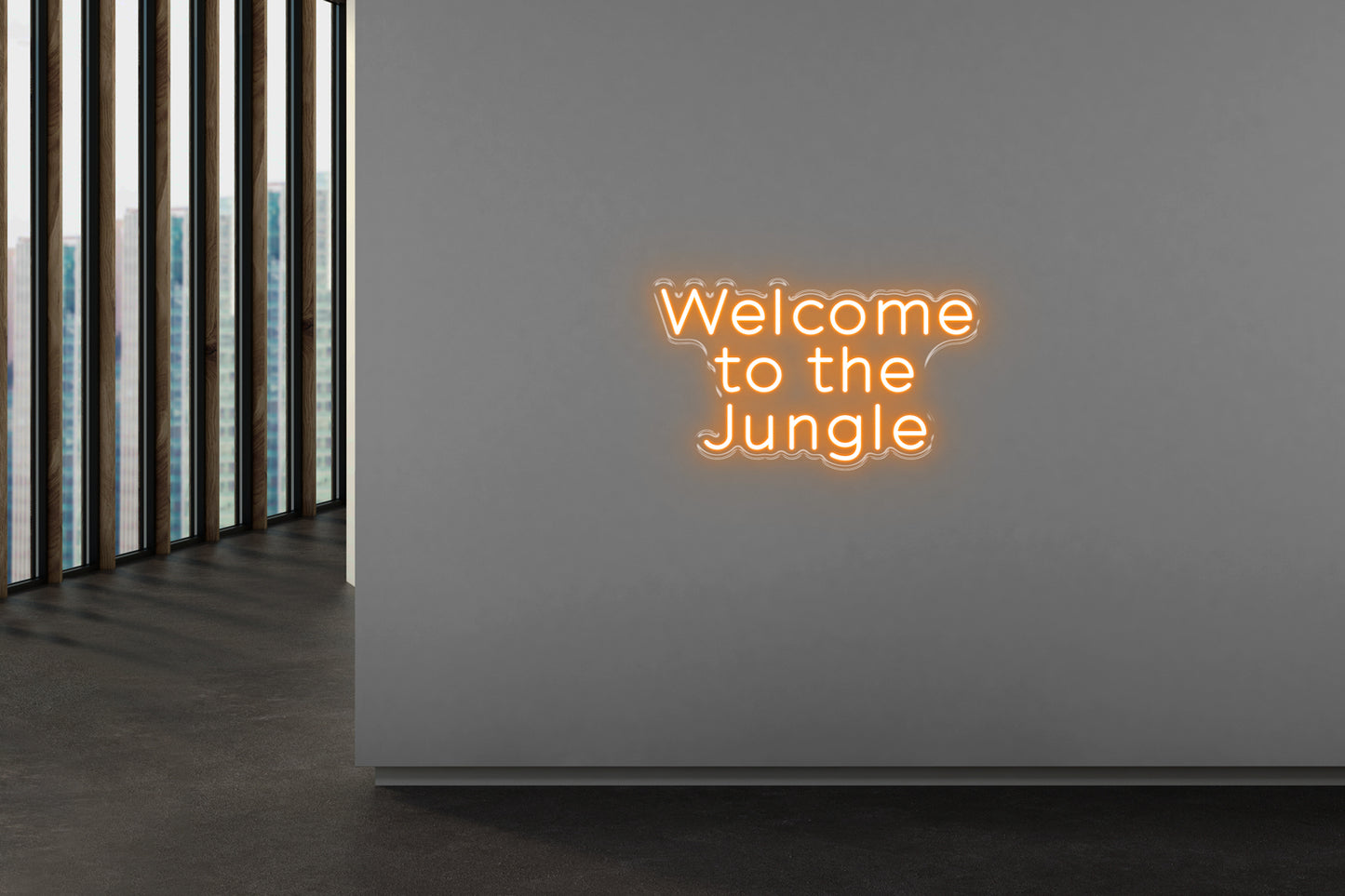 PowerLED Neon Sign (Indoor) - welcome to jungle