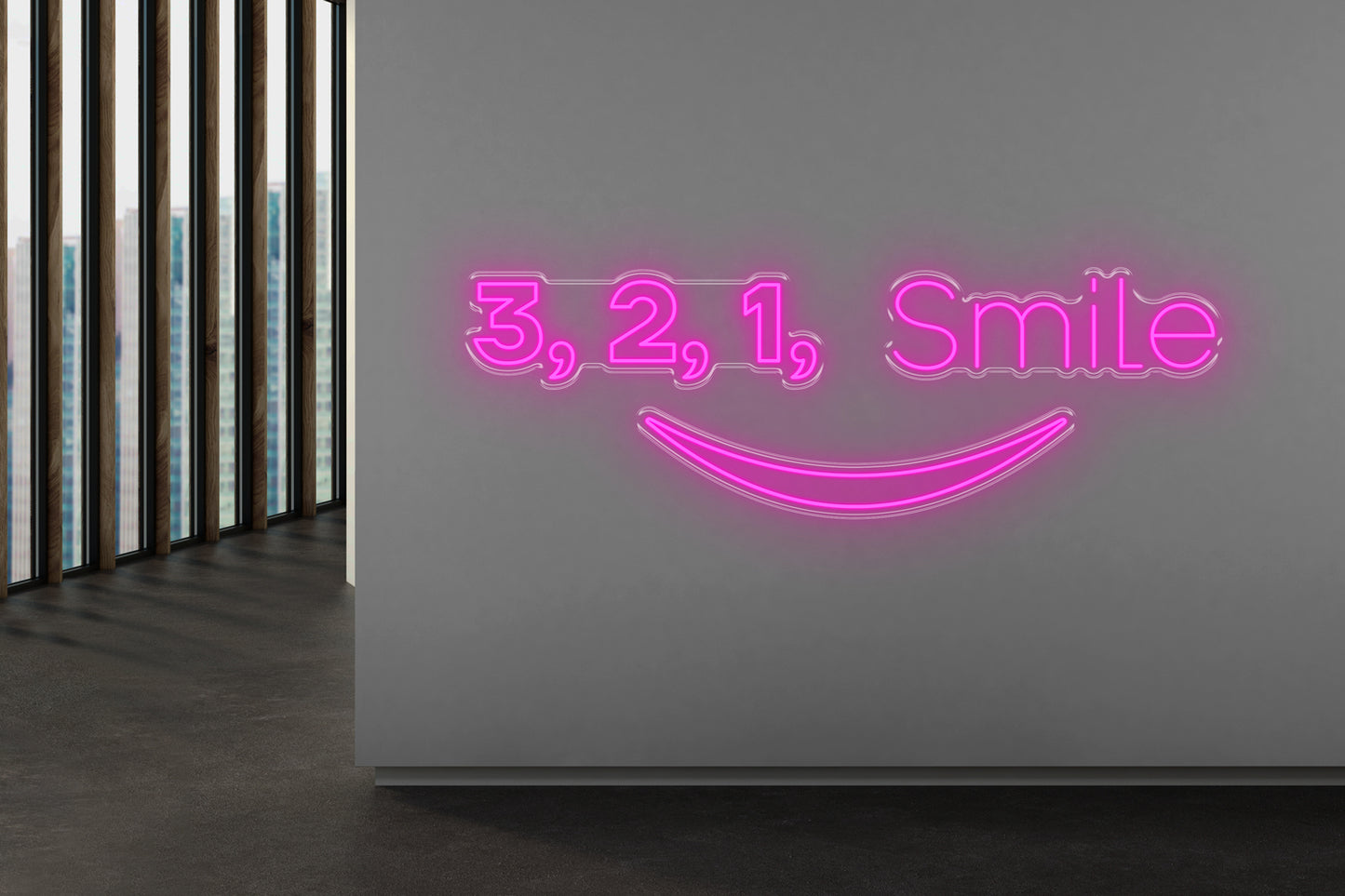 PowerLED Neon Sign (Indoor) - 321 smile