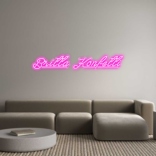 Custom Neon: Britta Konfetti