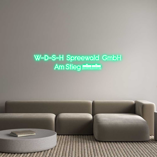 Custom Neon: W-D-S-H  Spre...