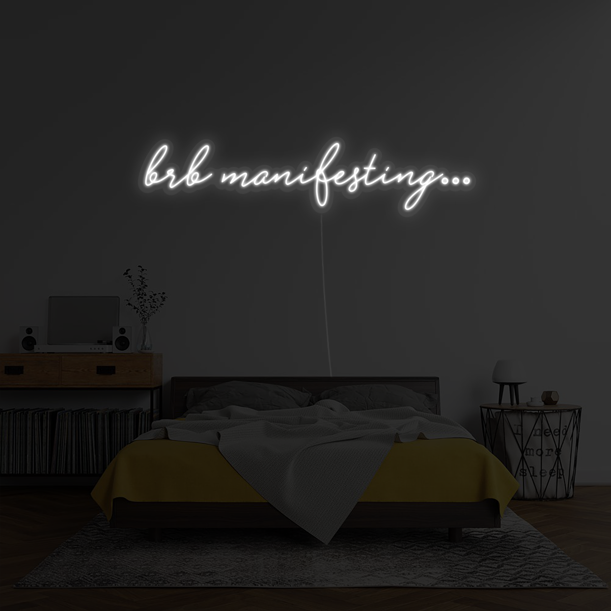 'Brb Manifesting' LED Neon Sign