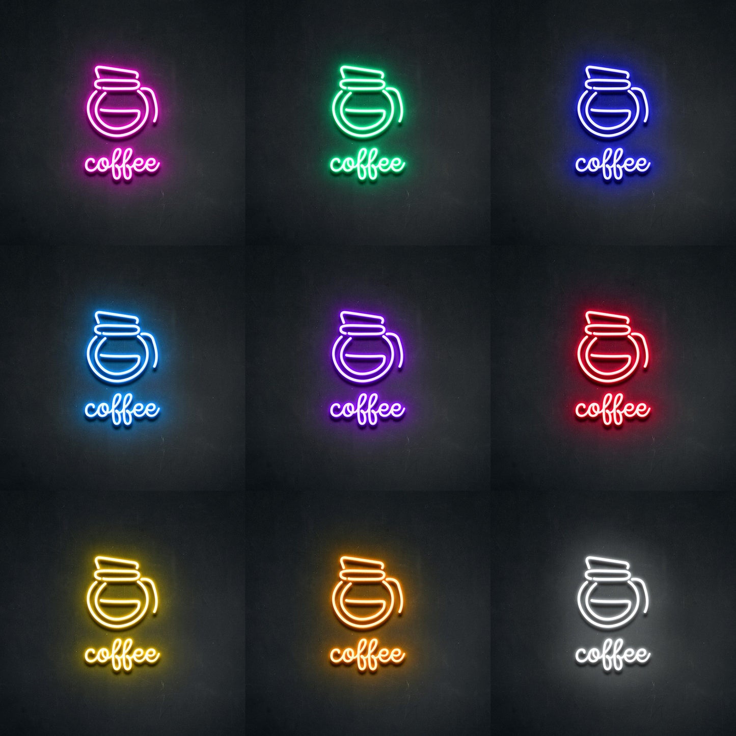 Coffee Jug' Neon Sign