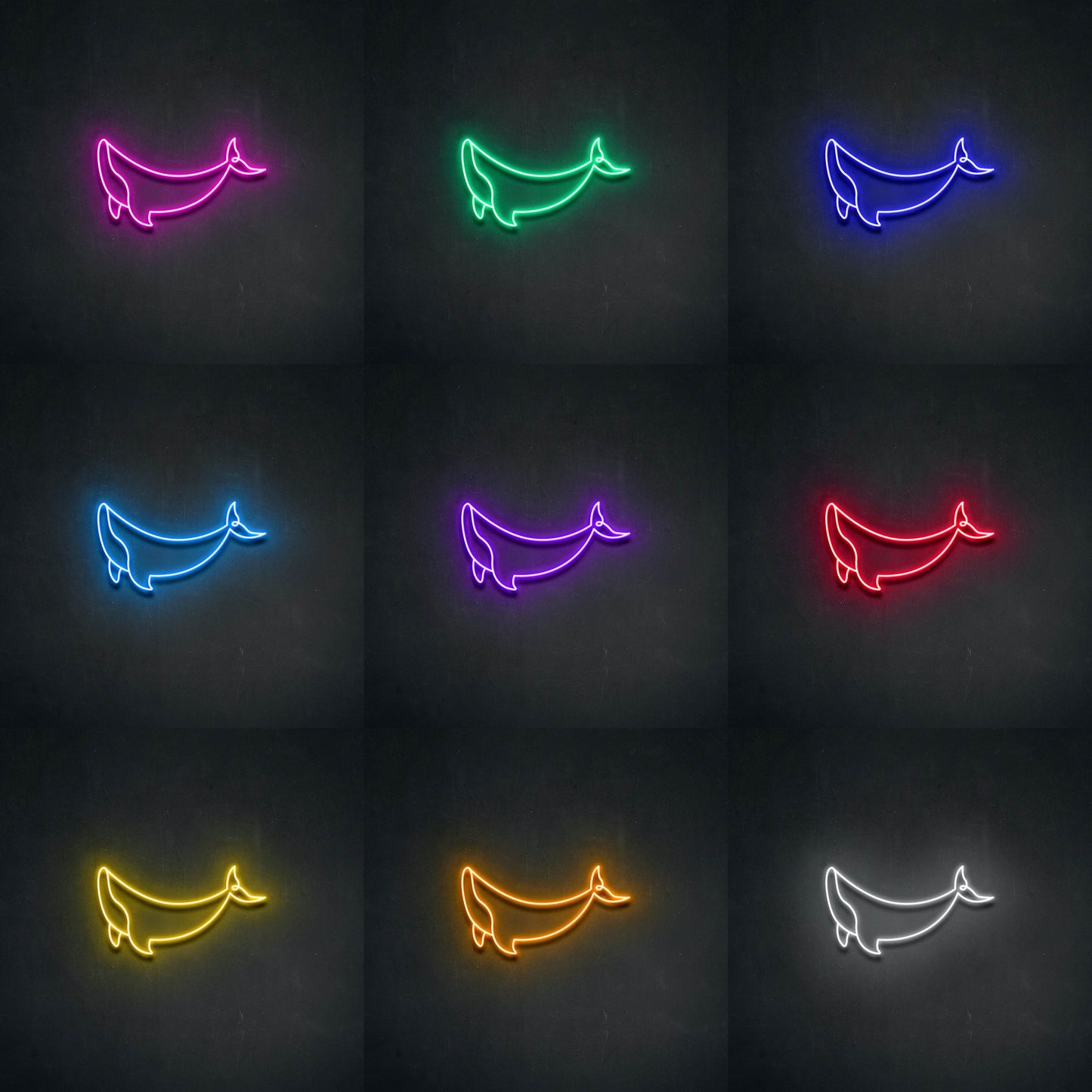 Whale' Neon Sign