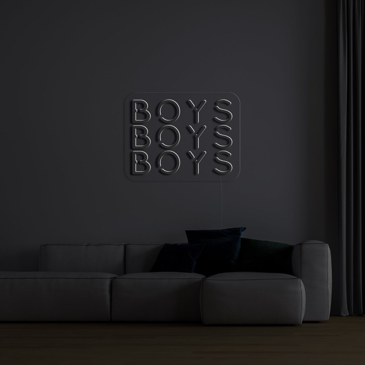 BOYS BOYS BOYS' Neon Verlichting