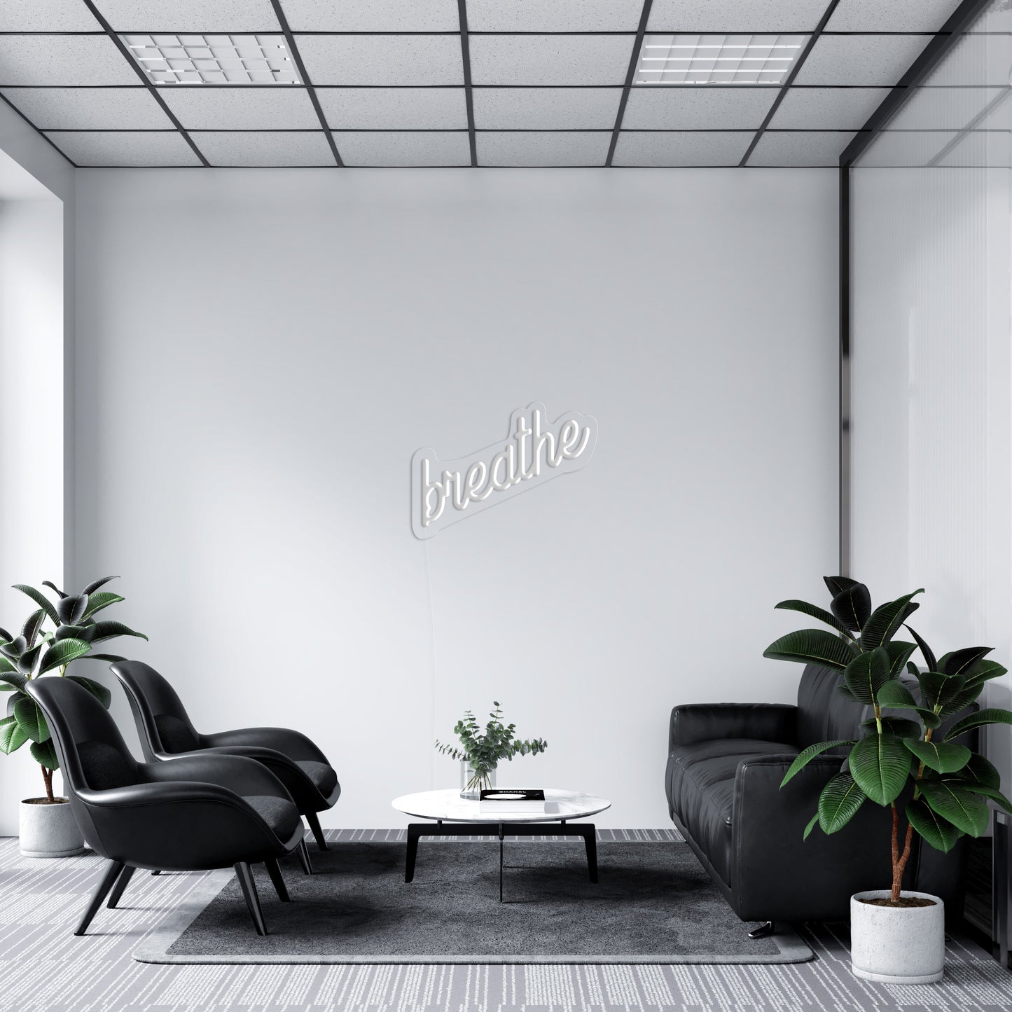 Breathe' LED Neon Sign