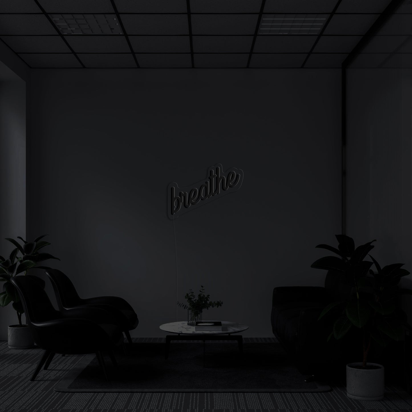 Breathe' LED Neon Sign