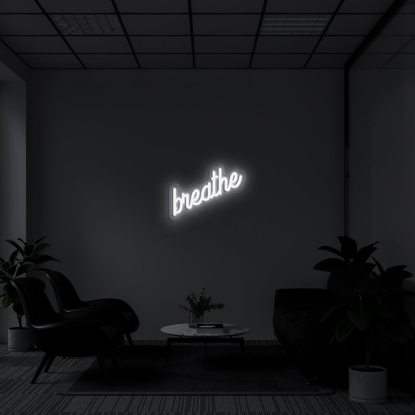 Breathe' LED Neon Sign