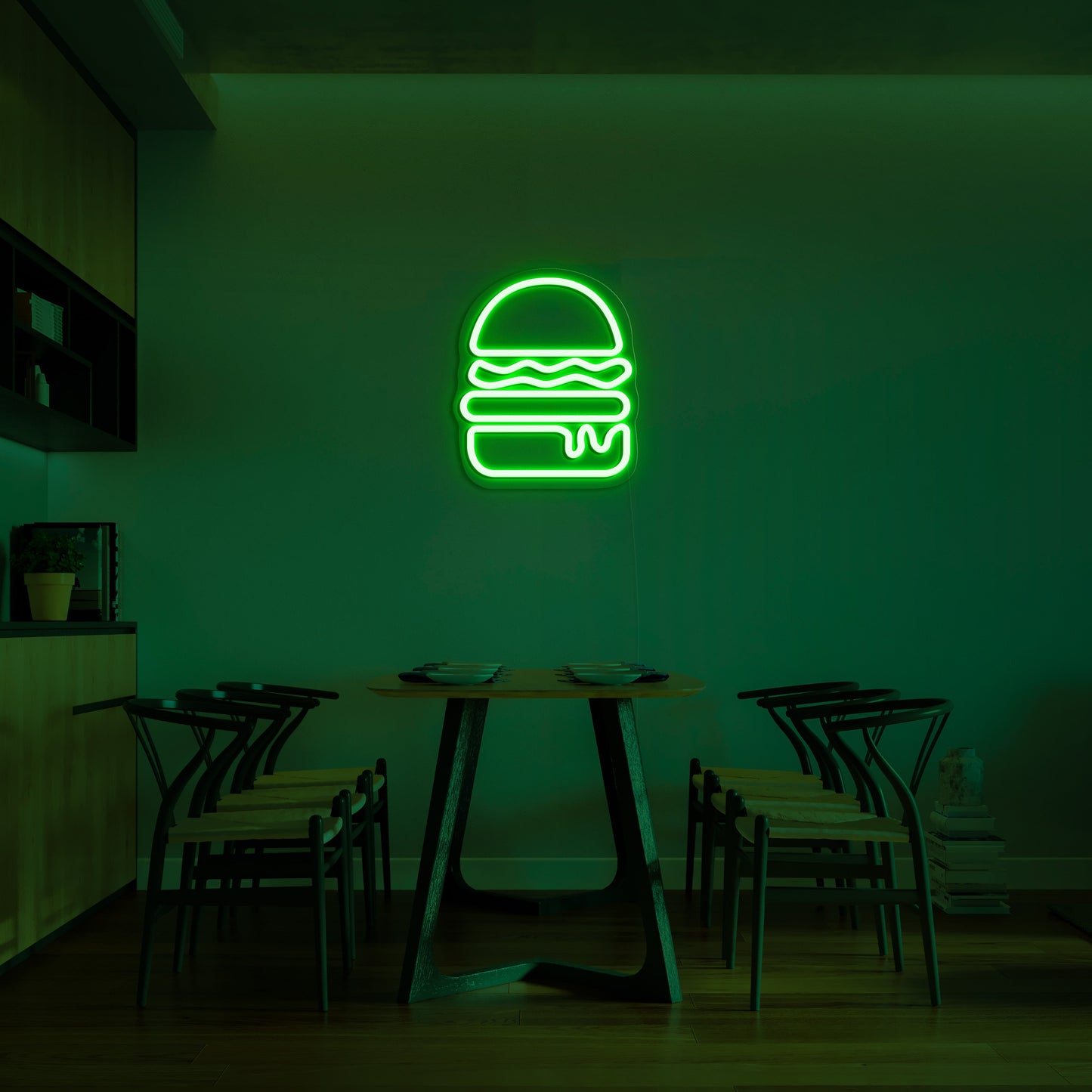 Burger' Neon Sign