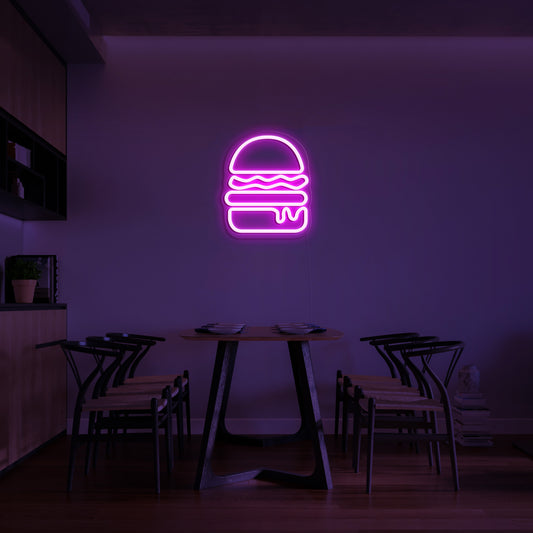 Burger' Neon Sign