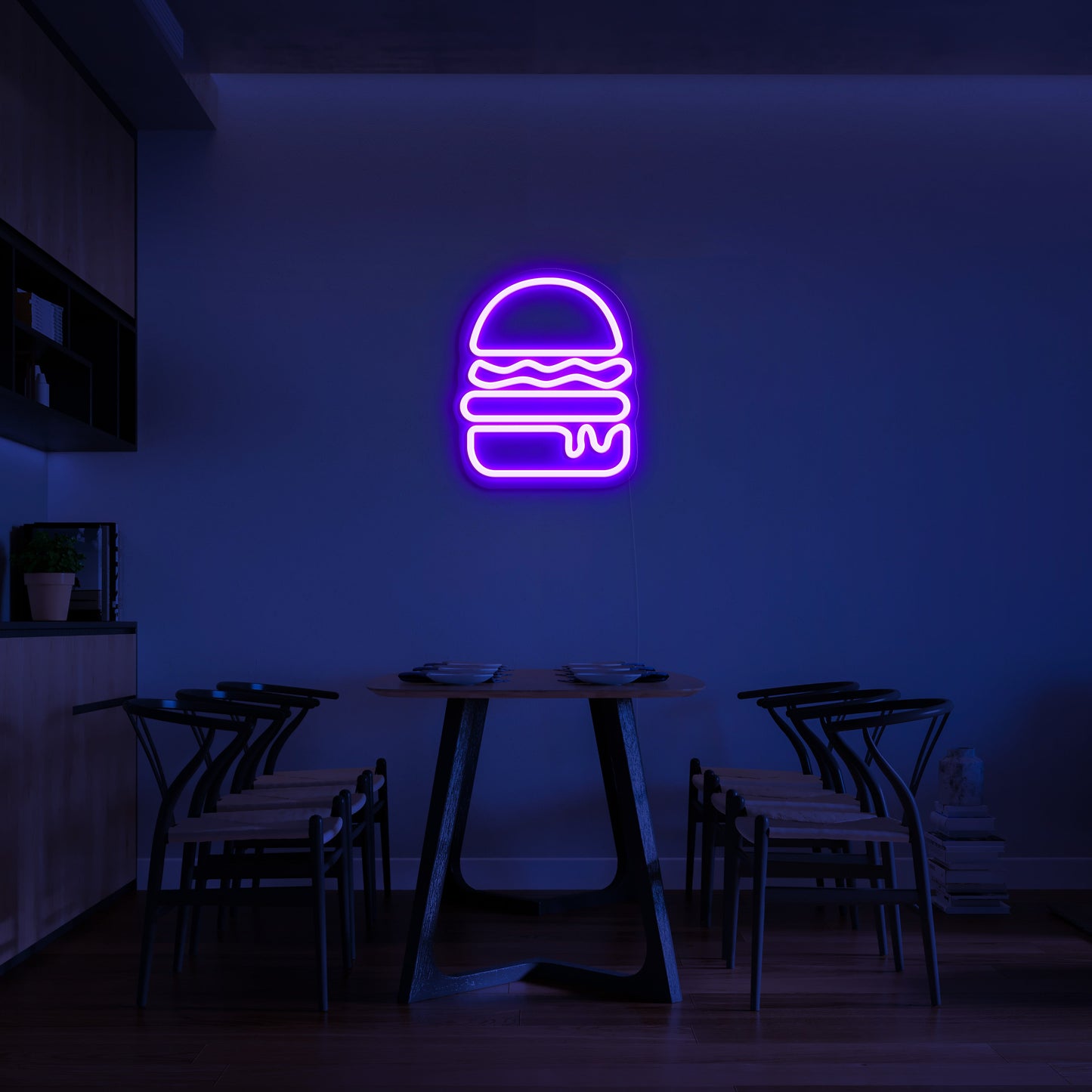 Burger 'neonskilt