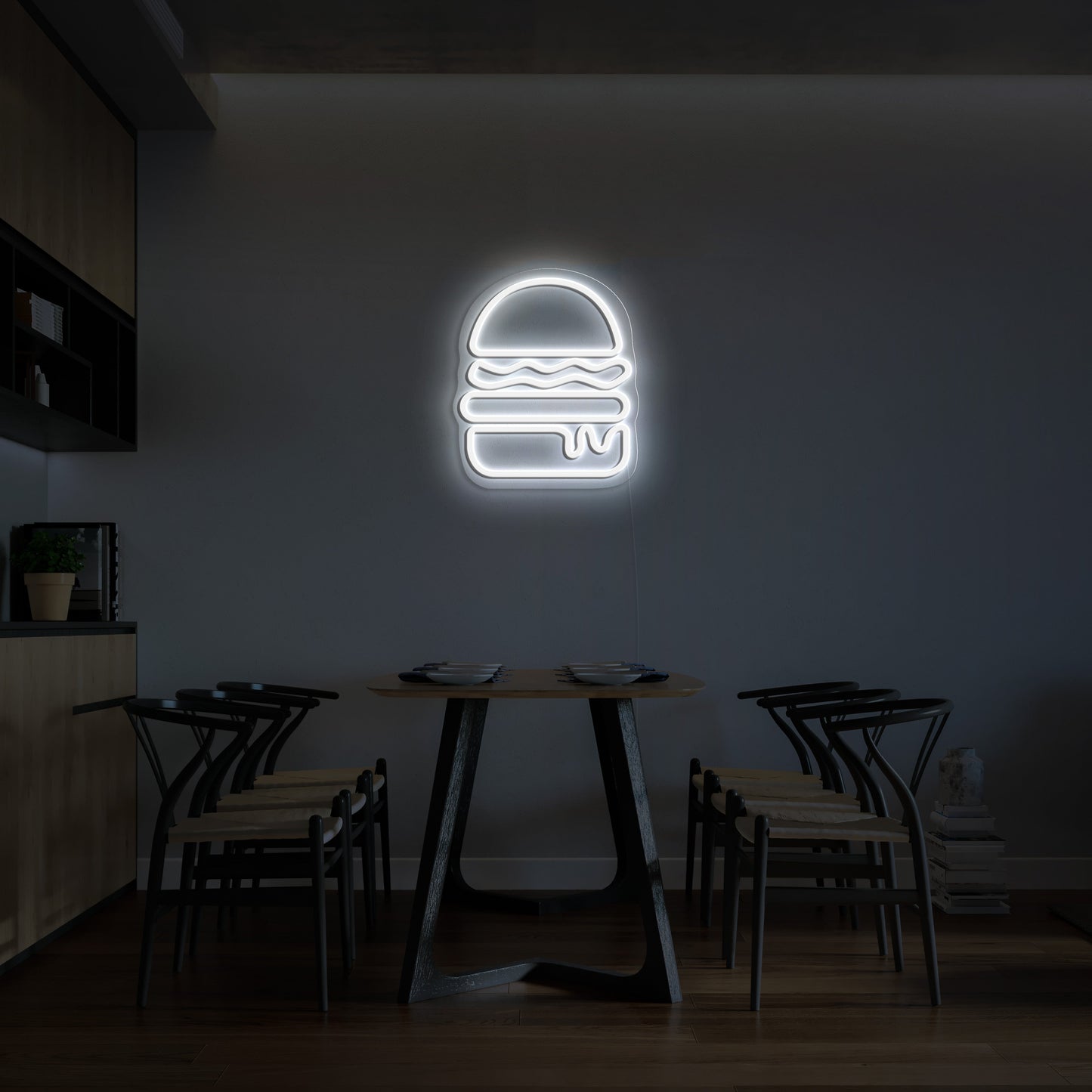 Burger' Neon Sign