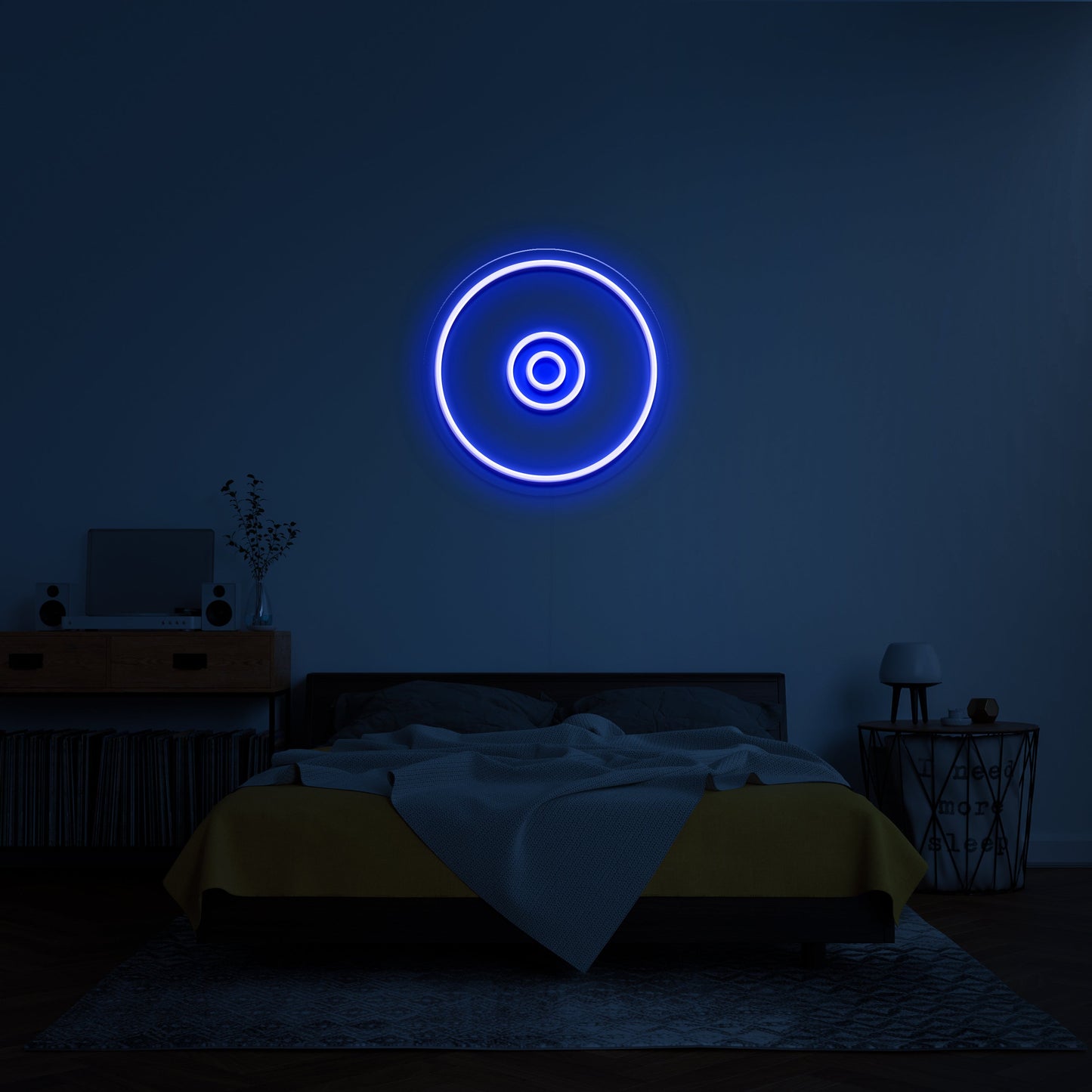 CD Disc' LED Neon Lamp