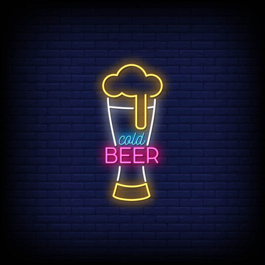 Cold Beer Neon Sign