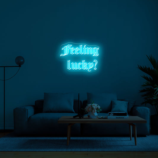 Feeling Lucky' LED Neon Lamp