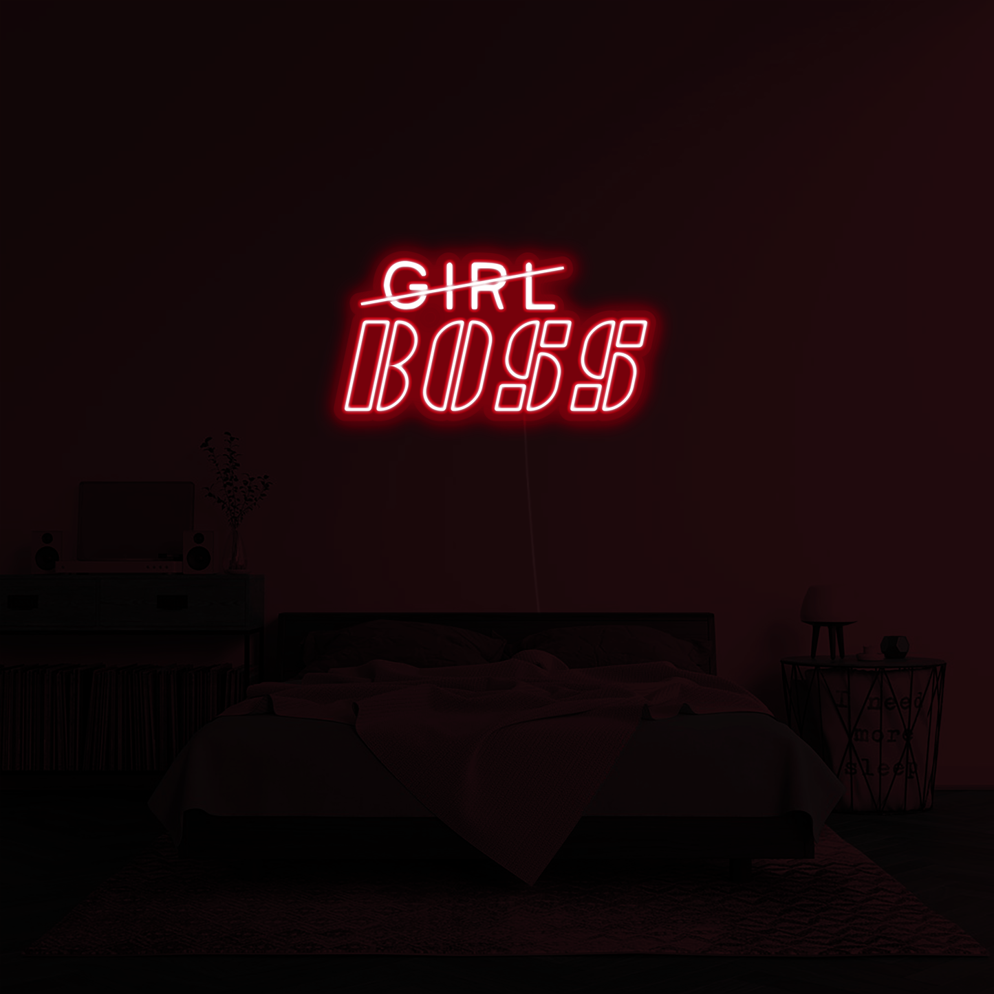 'Girl Boss' LED Neon Sign