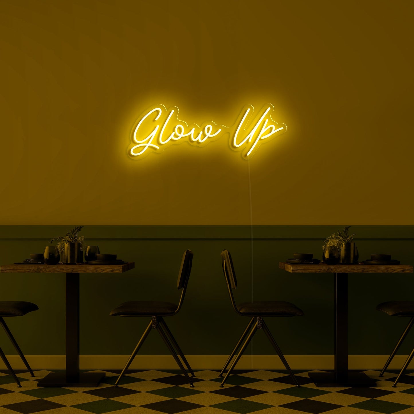 Glow up' LED Neon Sign