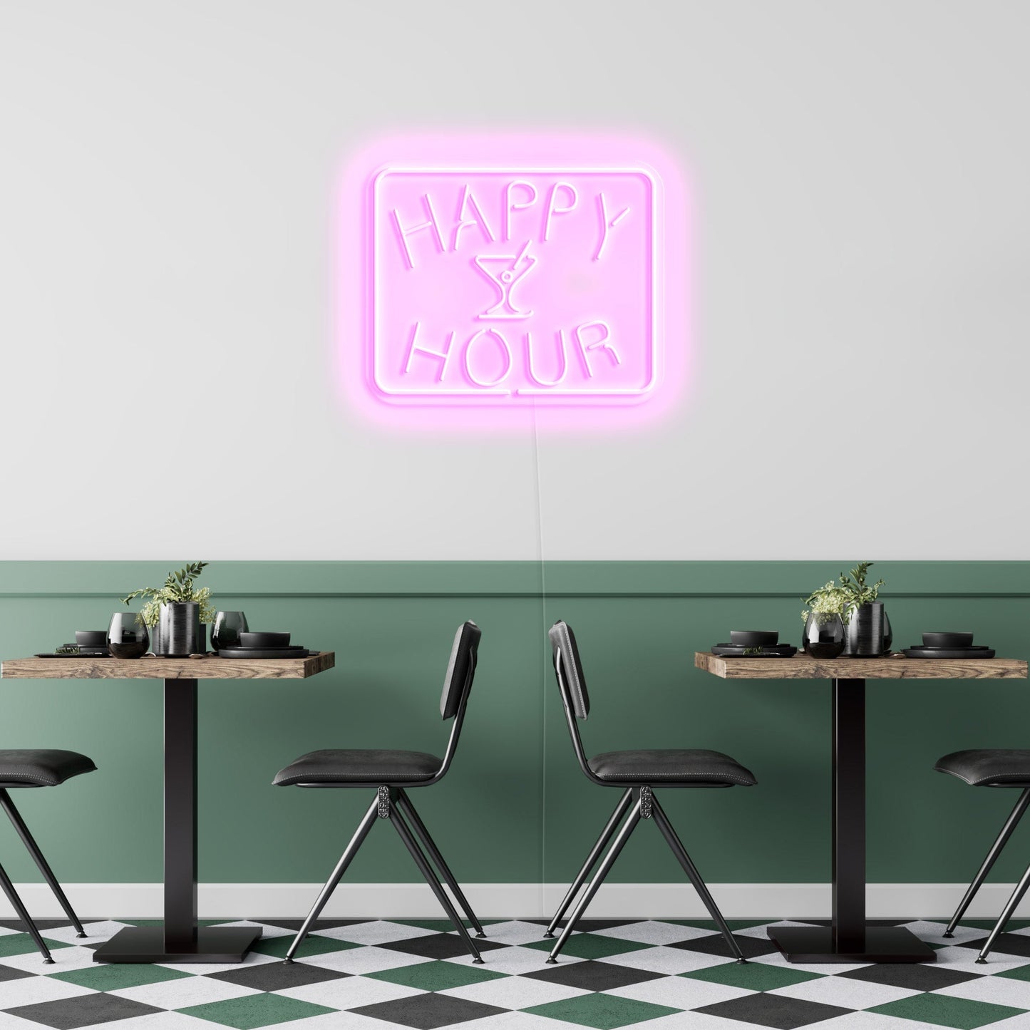 Happy Hour' Neon Sign