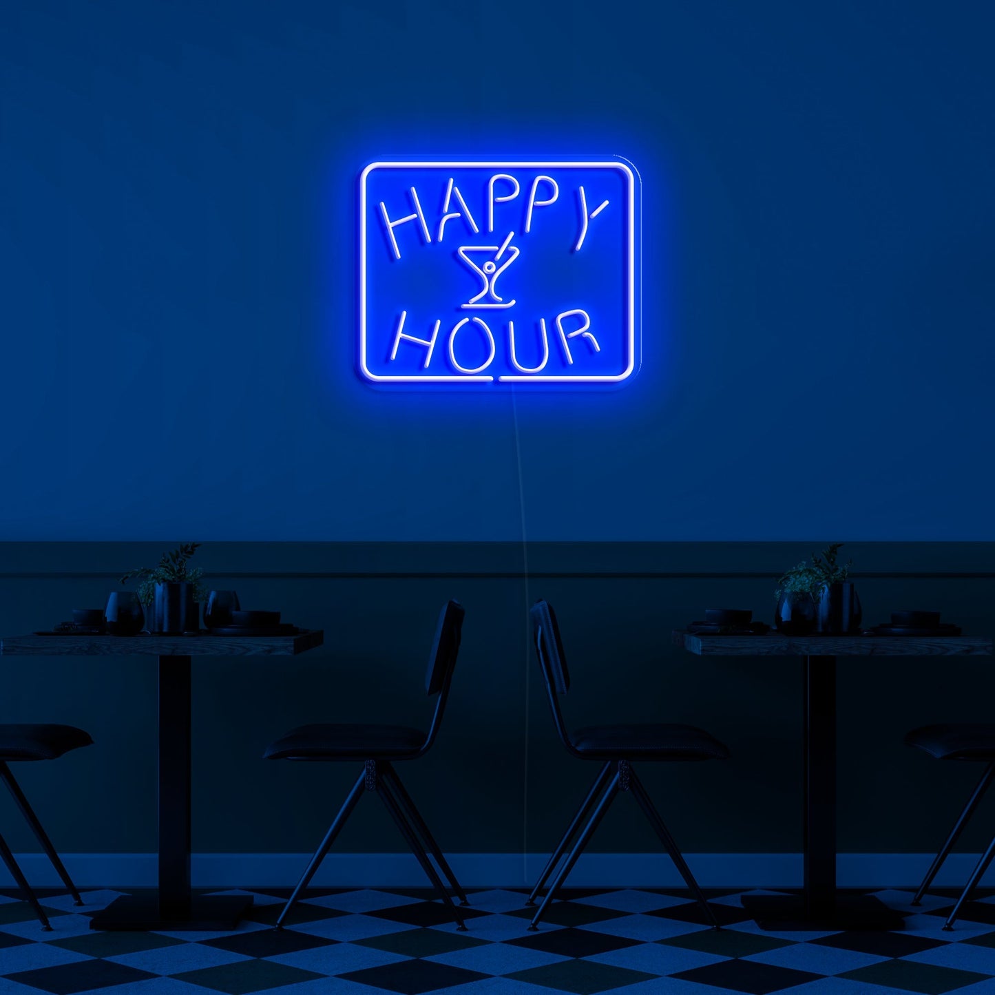 Happy Hour' Neon Sign