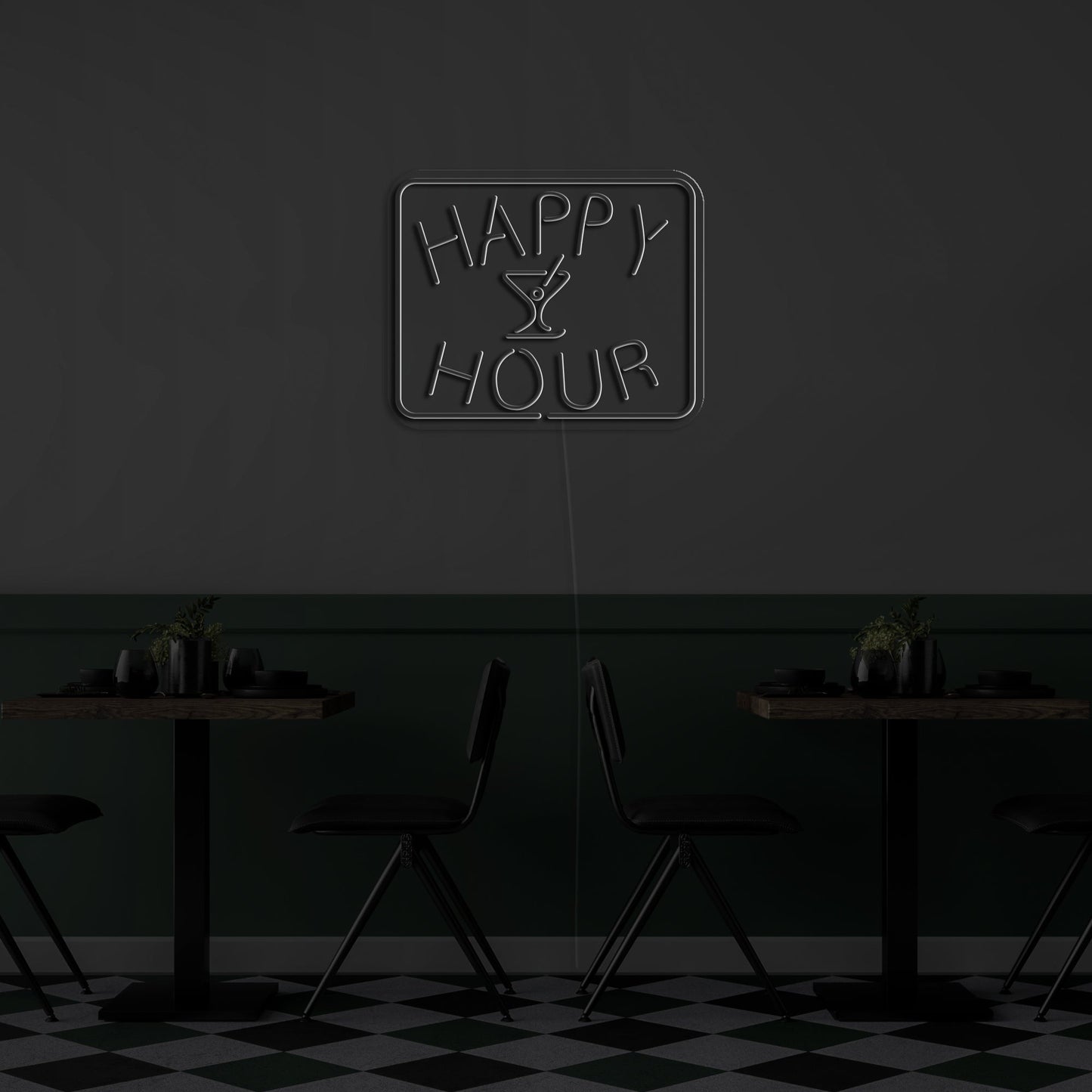 Happy Hour' Neon Sign