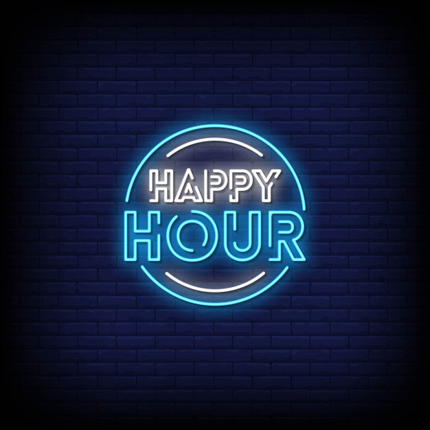 Happy Hour Neon Sign