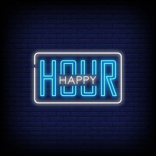 Happy Hour Neon Sign