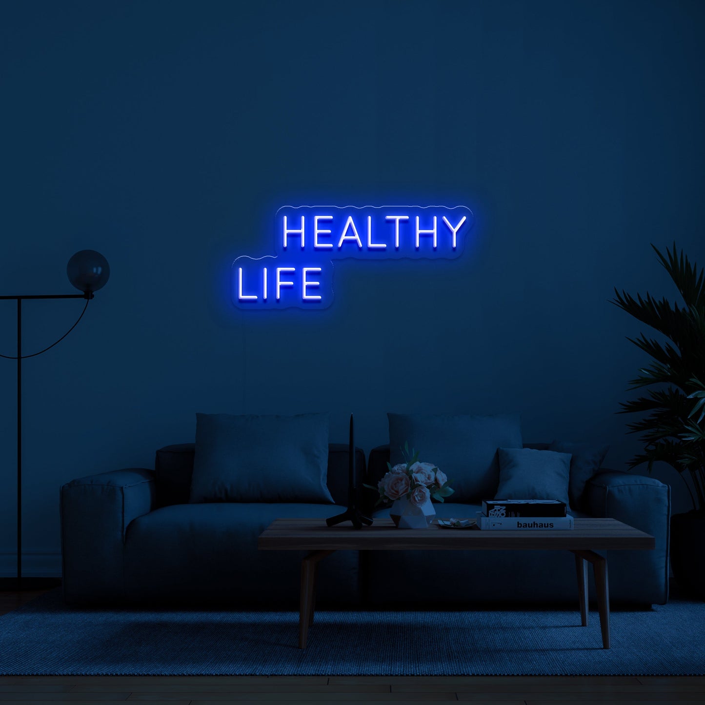 Healthy Life' LED Neon Sign