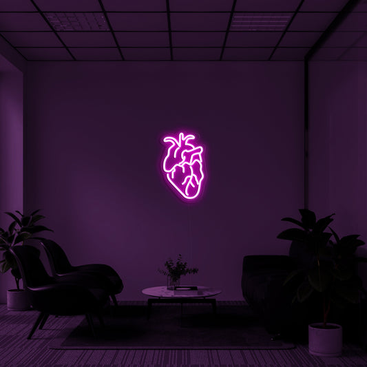 Human Heart' Neon Sign