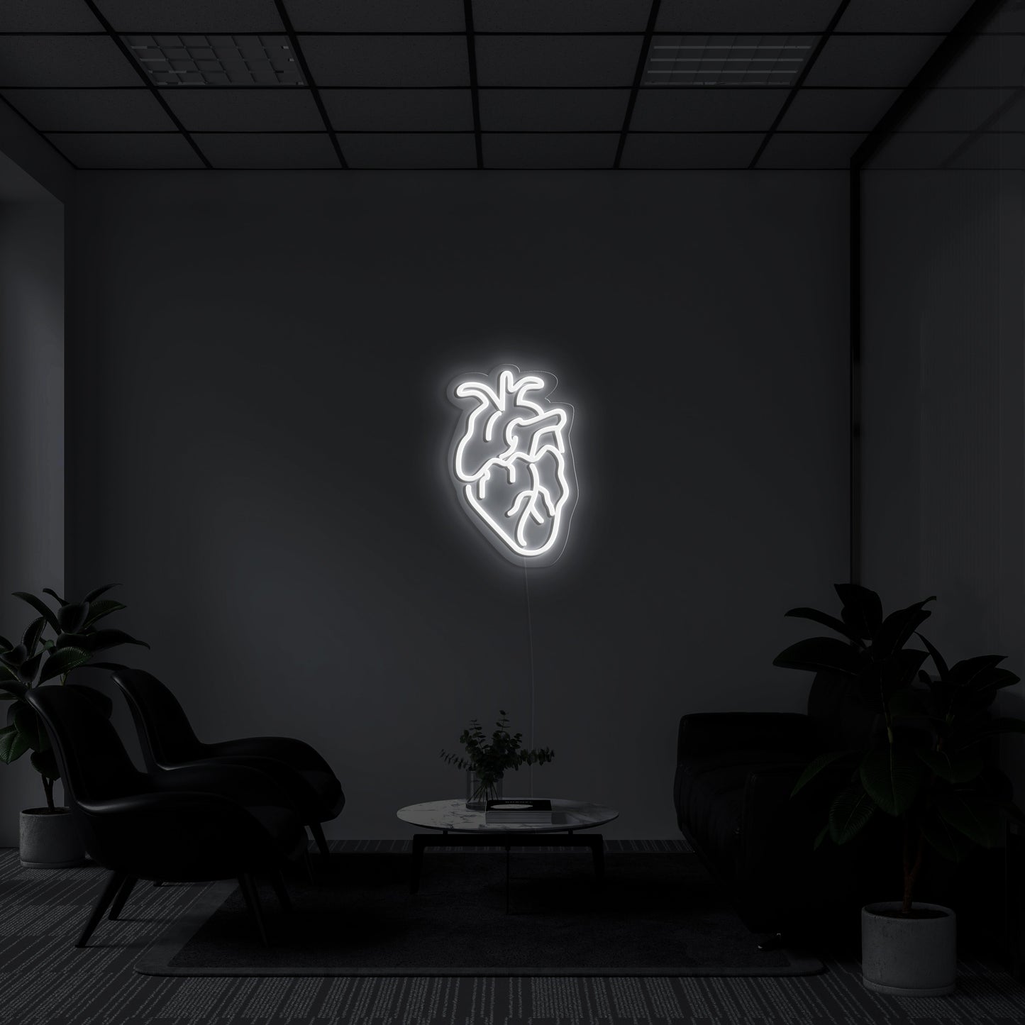 Human Heart' Neon Sign