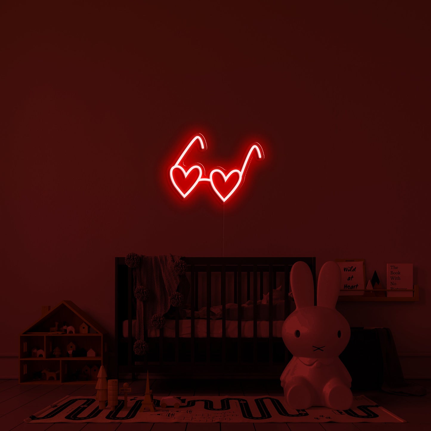 'Heart Glasses' LED Neon Verlichting