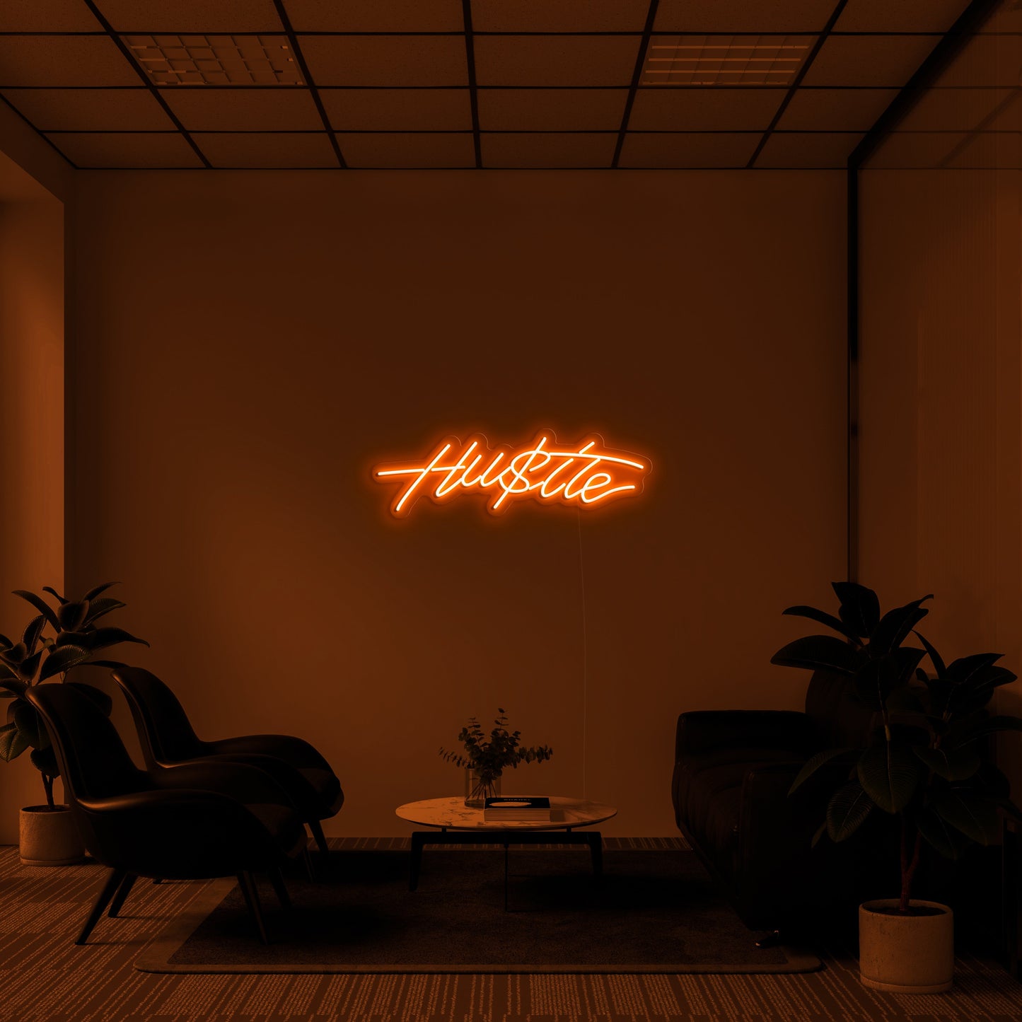 Hustle' LED Neon Lamp