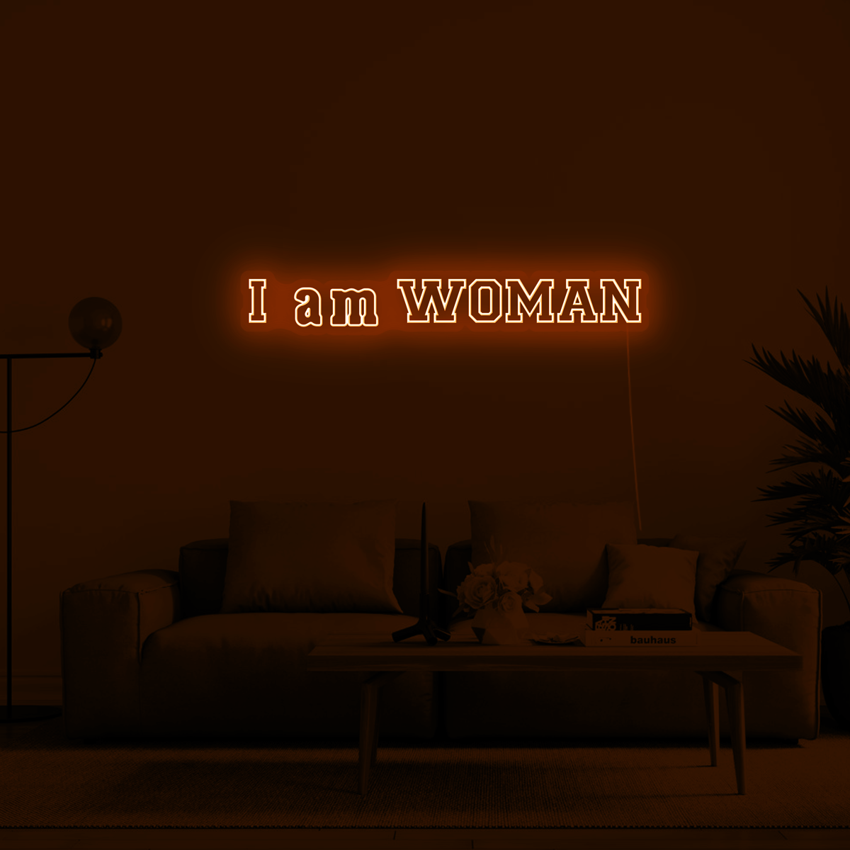 'I am WOMAN' LED Neon Sign