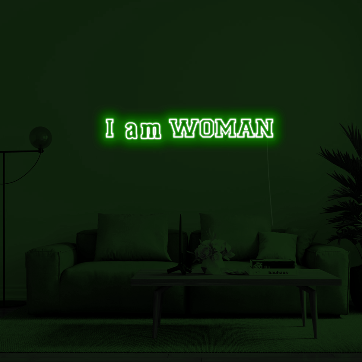 'I am WOMAN' LED Neon Sign