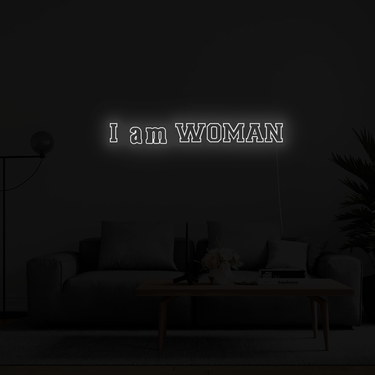 'I am WOMAN' LED Neon Sign