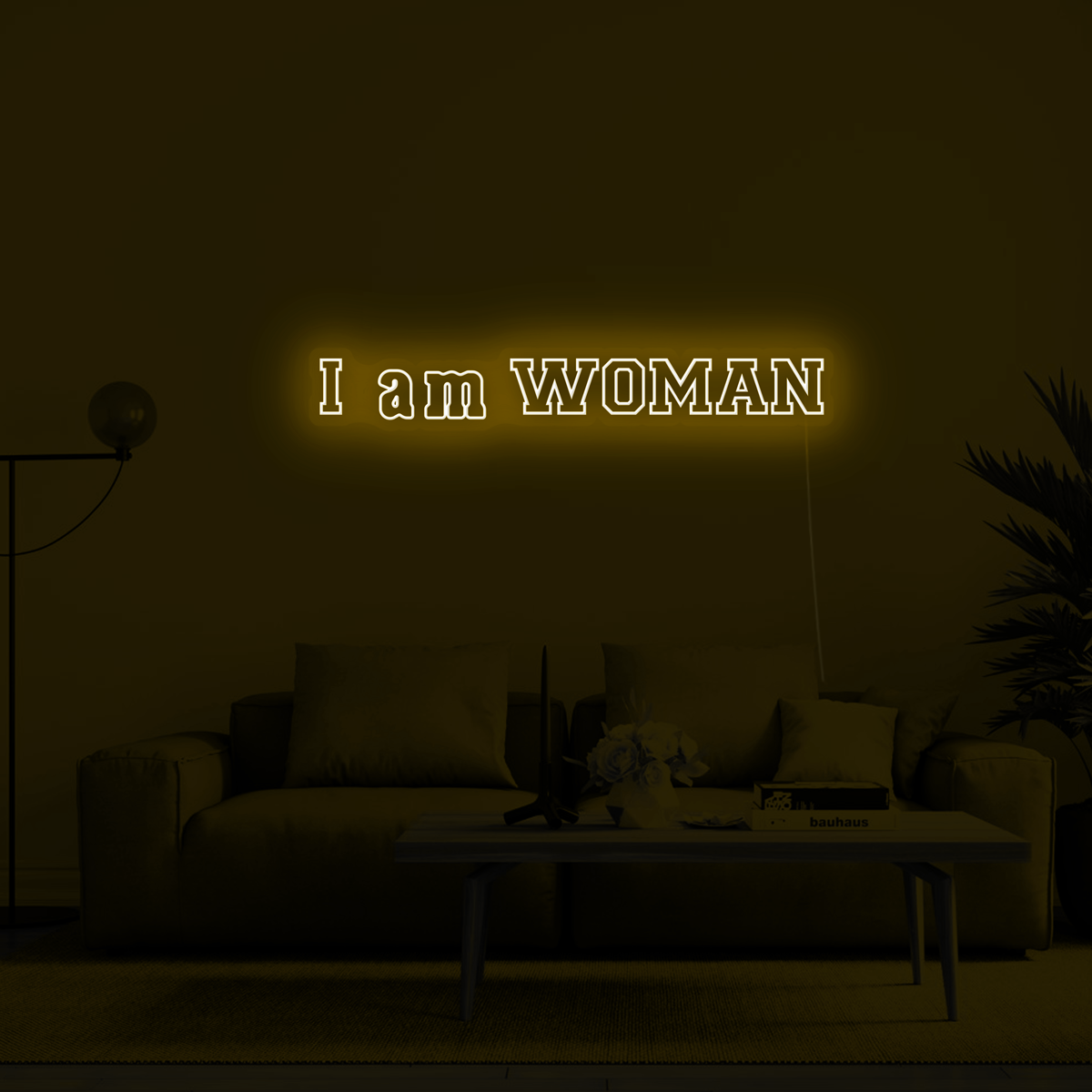 'I am WOMAN' LED Neon Sign