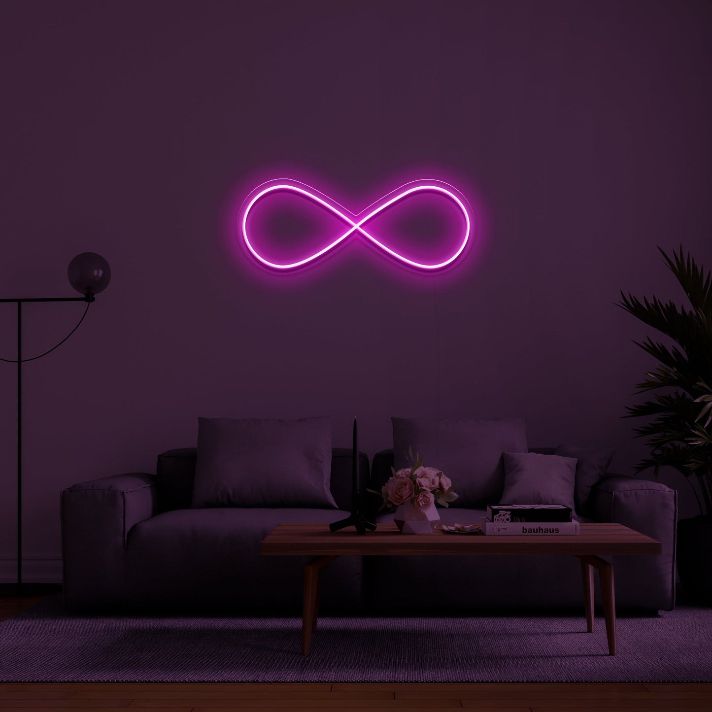 Iluminación de neón LED infinito