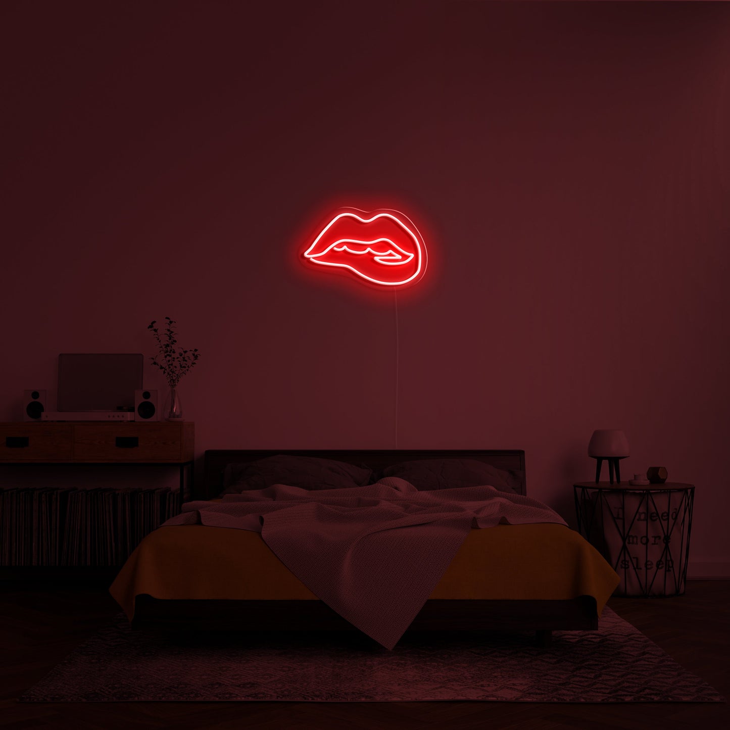 Lips' LED Neon Verlichting