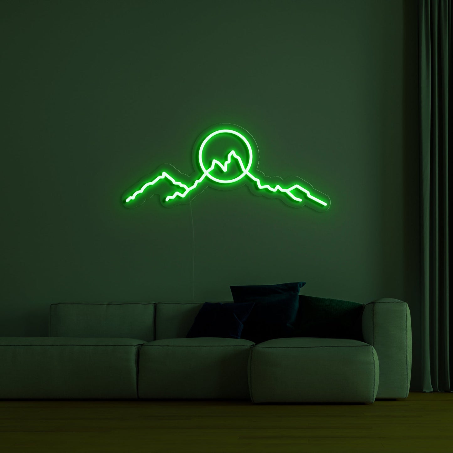 Mountainscape' Neon Sign