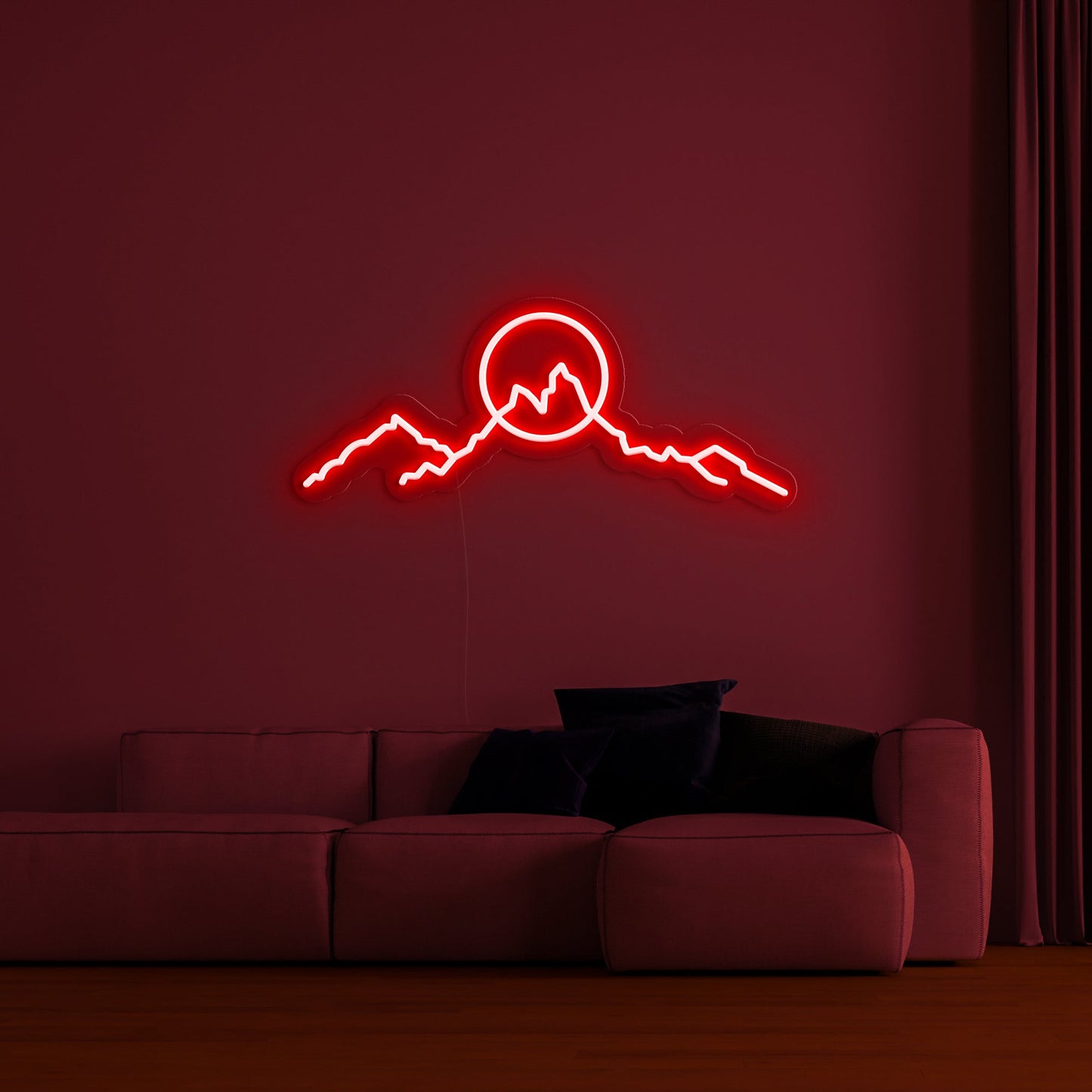 Mountainscape' Neon Sign